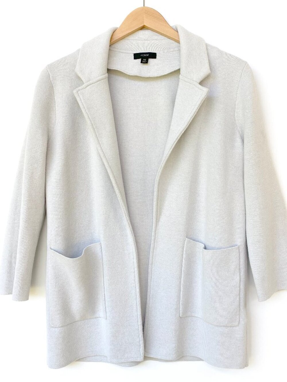J.Crew Sophie Open Front Sweater Blazer Gray XS